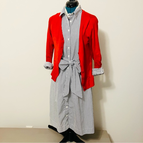 NWT J Crew pinstripe shirtdress - Picture 13 of 13